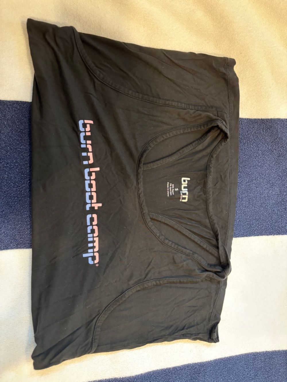 burn boot camp Women’s Black Racerback Tank Top - Picture 3 of 3